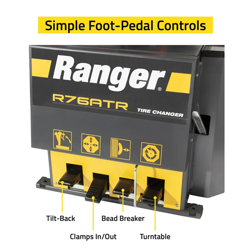Ranger R76ATR Tilt-Back Tire Changer and LS45DS Wheel Balancer Package 3