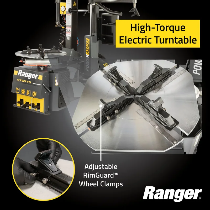 Ranger R76ATR Tilt-Back Tire Changer and DST30PX Wheel Balancer Package 3