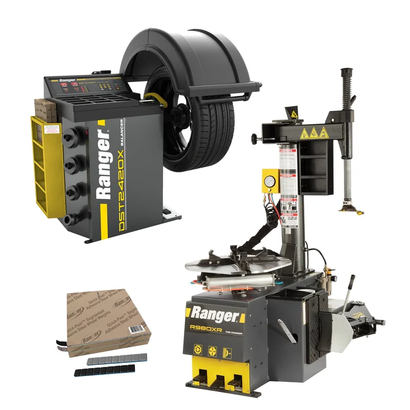 Ranger R980XR Swing-Arm Tire Changer and DST2420X Wheel Balancer Package