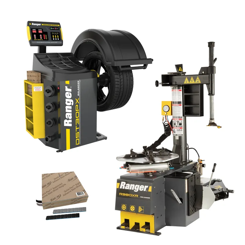 Ranger R980XR Swing-Arm Tire Changer and DST30PX Wheel Balancer Package