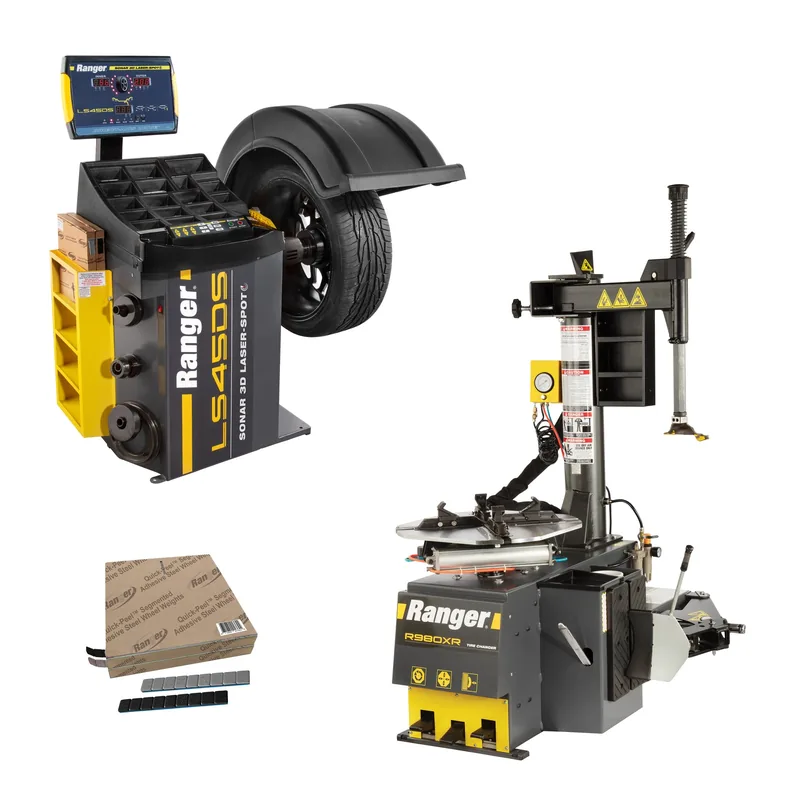 Ranger R980XR Swing-Arm Tire Changer and LS45DS Wheel Balancer Package