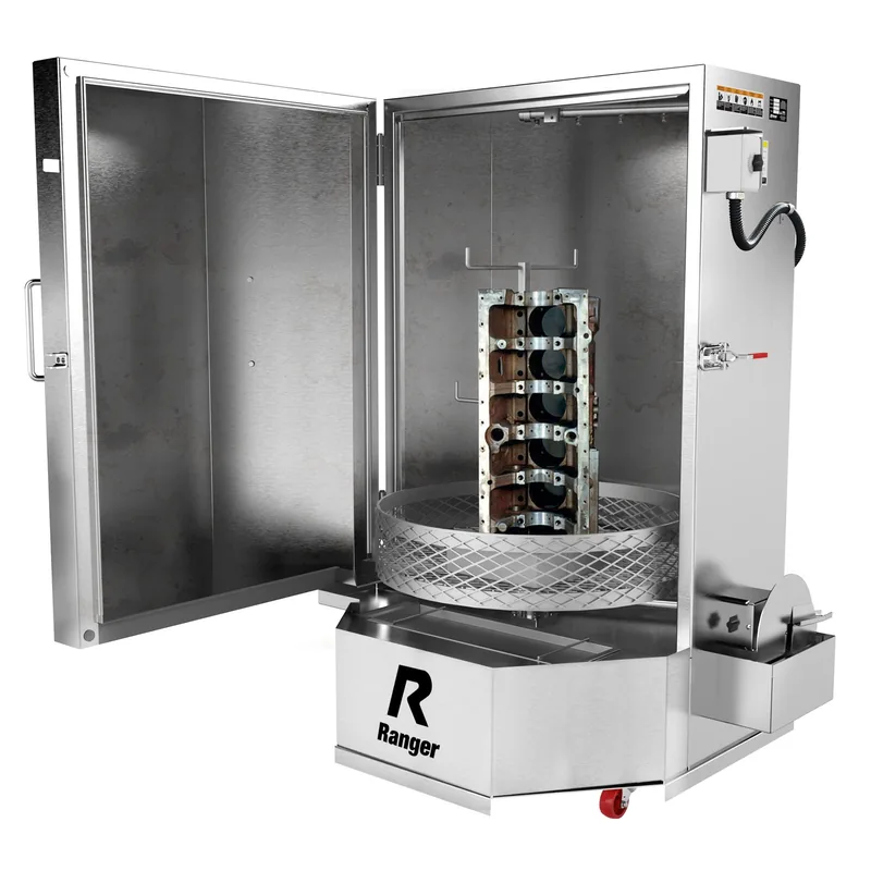 Ranger RS-500DS Stainless Steel Dual-Heater Parts Washer 4