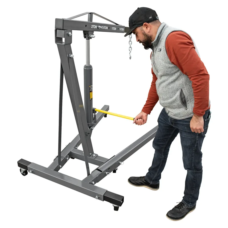Ranger RSC-2TF Folding Shop Crane - 2-Ton 2