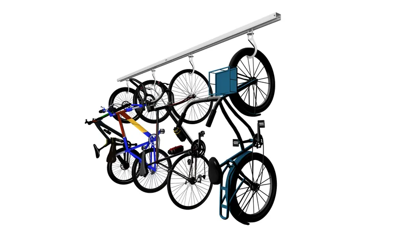 Bike Slide Pro with bikes stored overhead