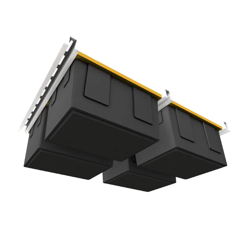Bin Slide ceiling storage system