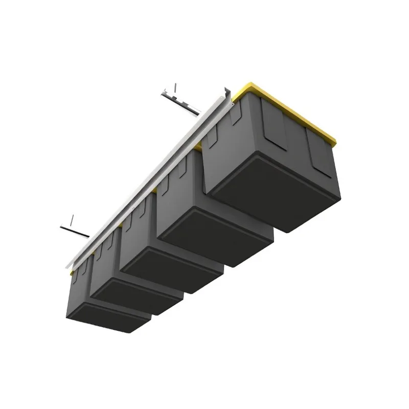 E-Z Glide Tote Slide overhead storage system
