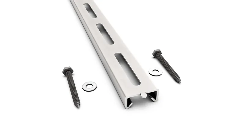 E-Z Garage Storage Support Rail front view