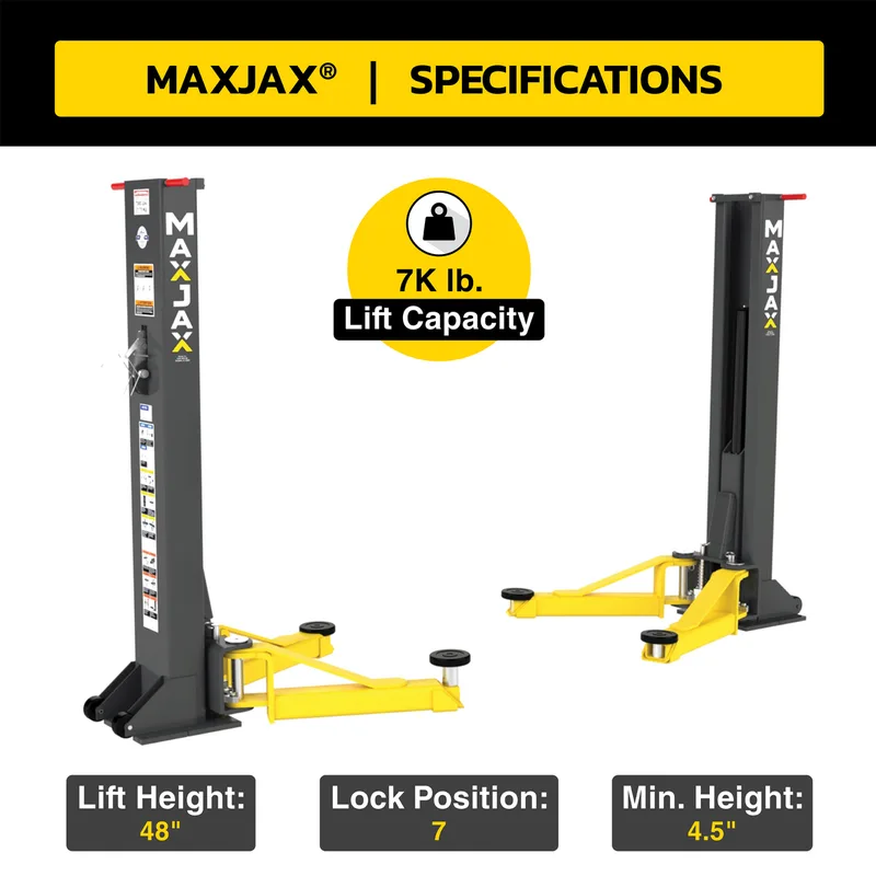 M7K 110V Portable Two-Post Garage Lift Deluxe Package 4