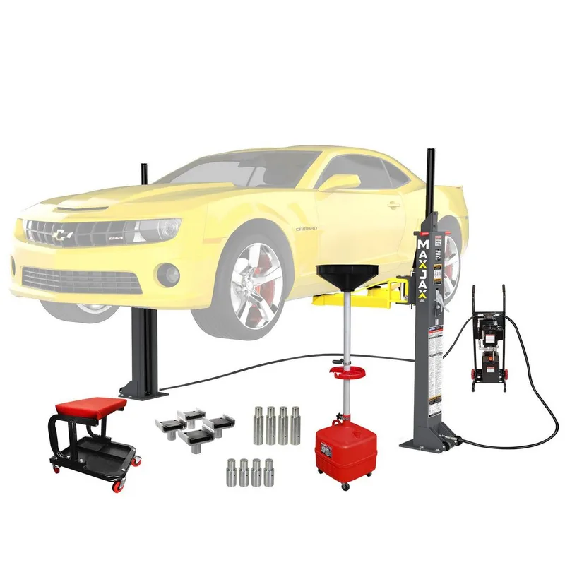 M7K 110V Portable Two-Post Garage Lift Supreme Package