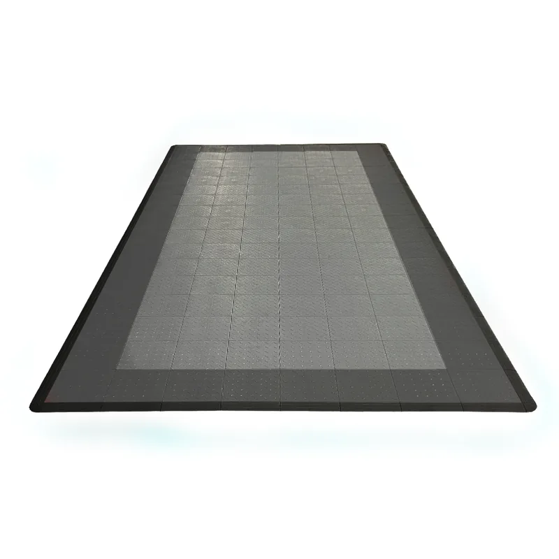 Diamondtrax 12-Series One Car Garage Mat - Grey and Silver
