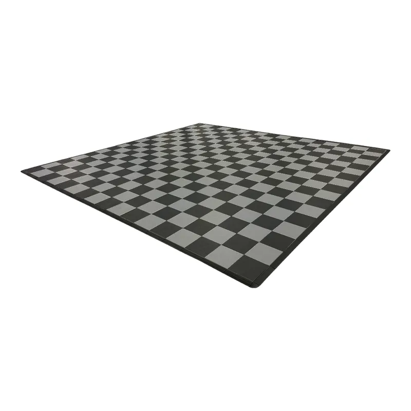 Diamondtrax 12-Series Two Car Garage Mat - Black and Grey Checkered