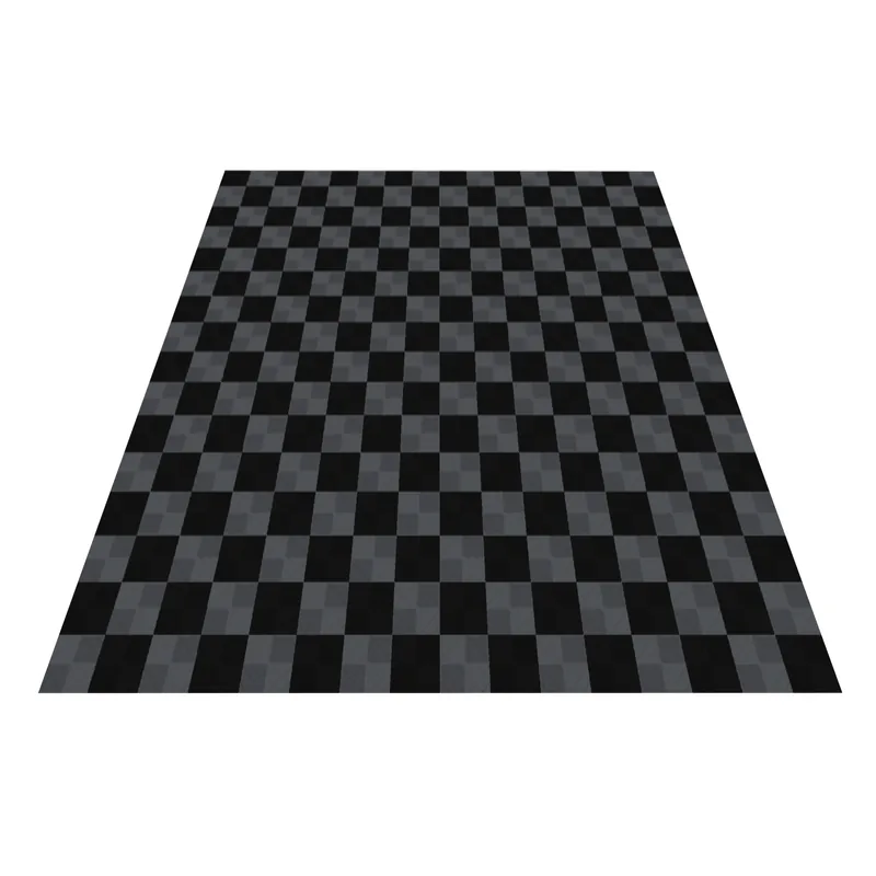 Ribtrax Pro Two Car Garage Floor Kit - Black and Grey Checkered