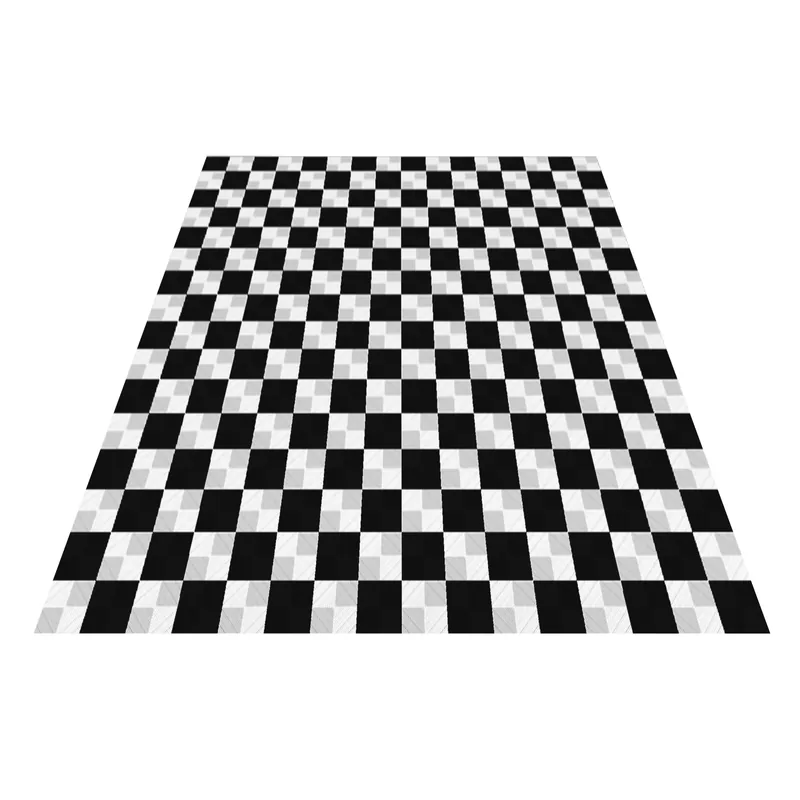 Ribtrax Pro Two Car Garage Floor Kit - Black and White Checkered