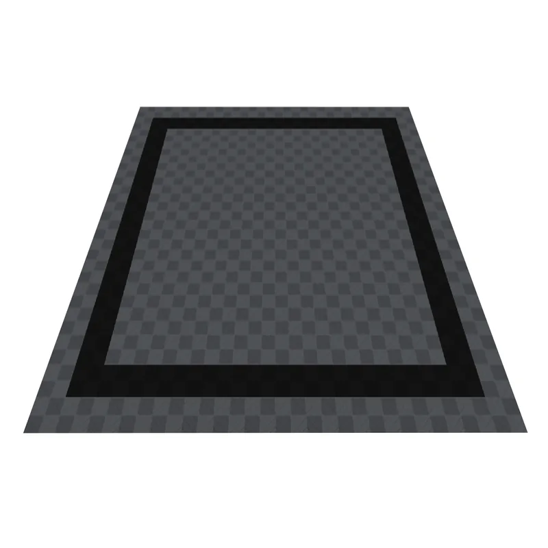 Ribtrax Pro Two Car Garage Floor Kit - Grey and Black Border with Grey