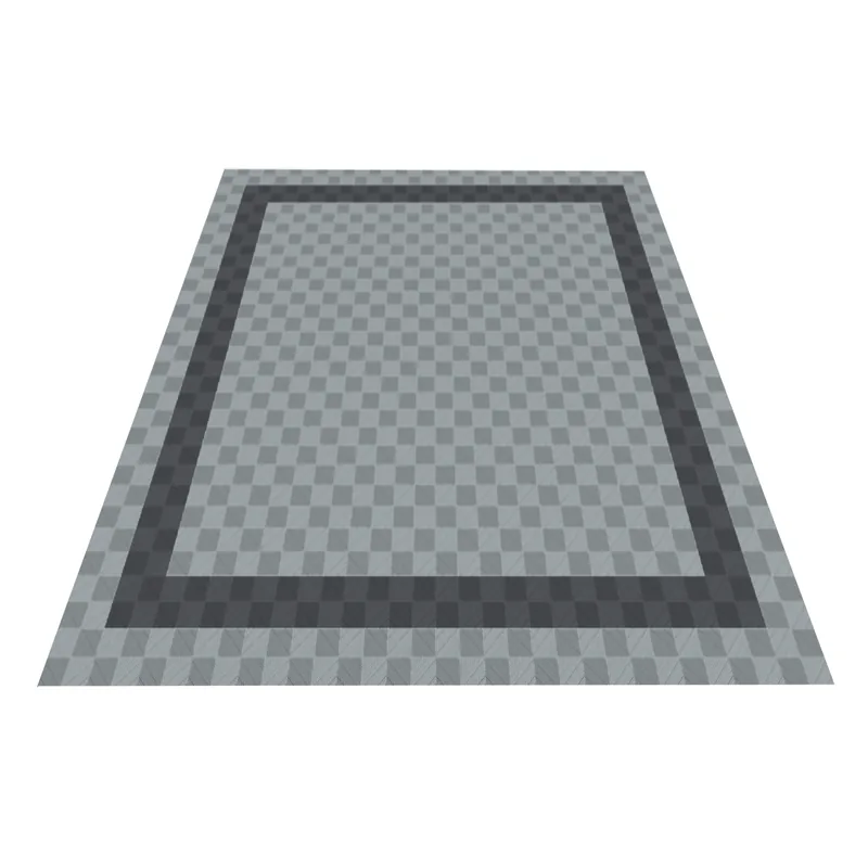 Ribtrax Pro Two Car Garage Floor Kit - Silver and Grey Border with Silver