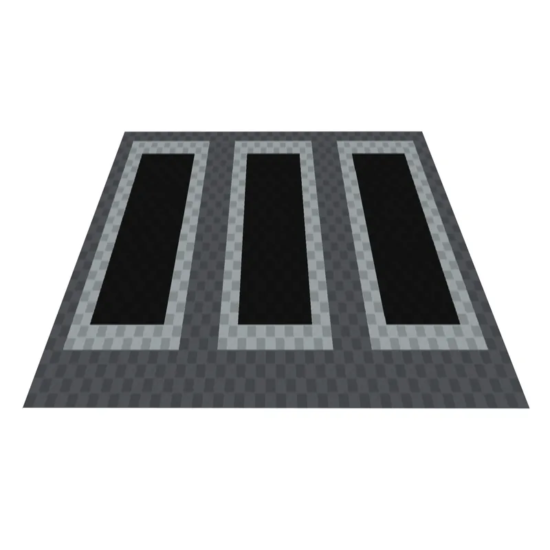Ribtrax Pro Three Car Garage Floor Kit - Grey and Silver Border with Black