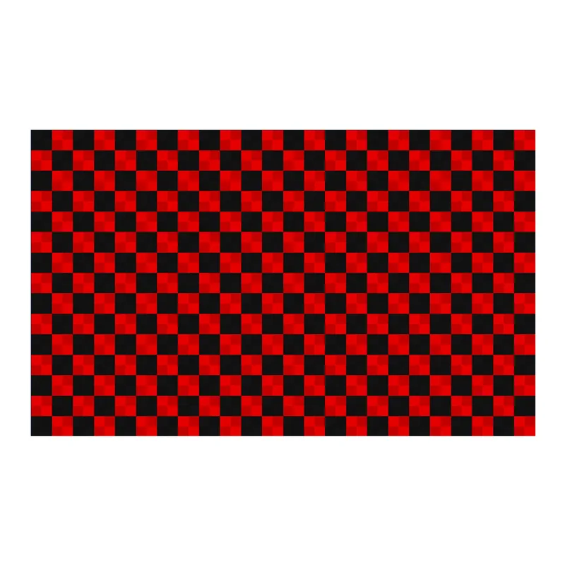 Ribtrax Pro Three Car Garage Floor Kit - Black and Red Checkered 2