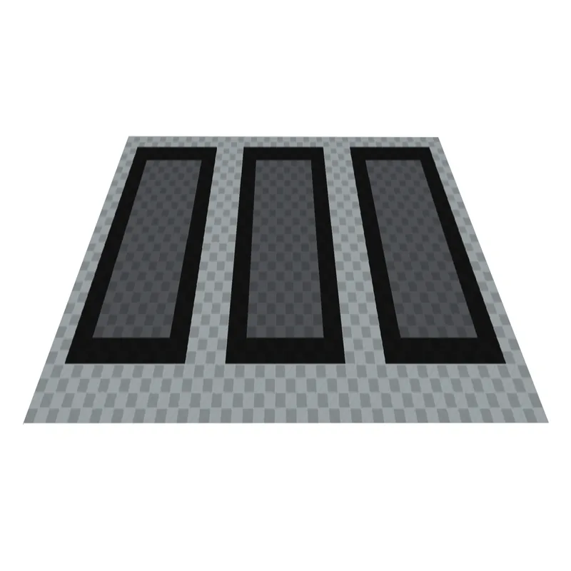 Ribtrax Pro Three Car Garage Floor Kit - Silver and Black Border with Grey