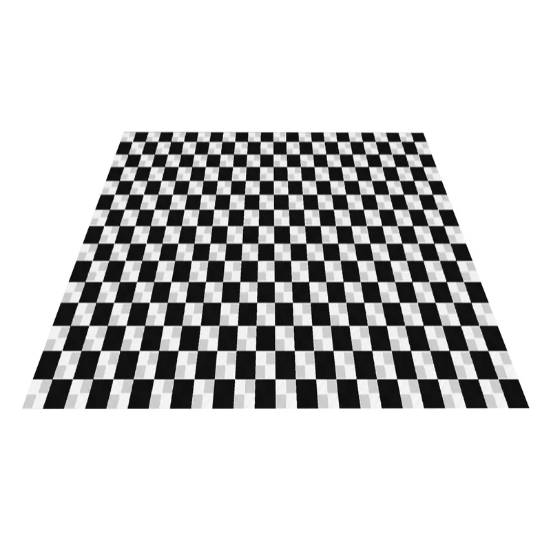 Ribtrax Pro Three Car Garage Floor Kit - Black and White Checkered