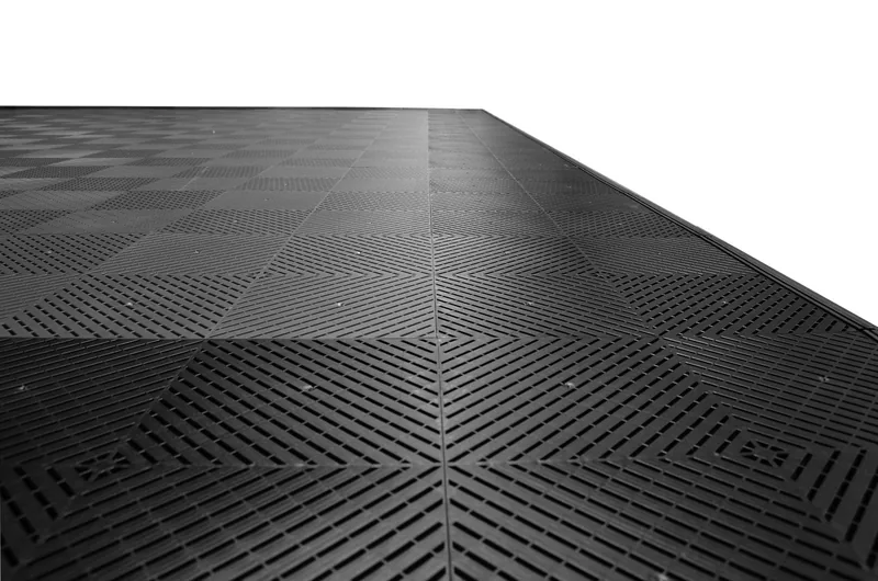 Ribtrax Smooth Pro Two Car Garage Mat - Grey with Black Border 6